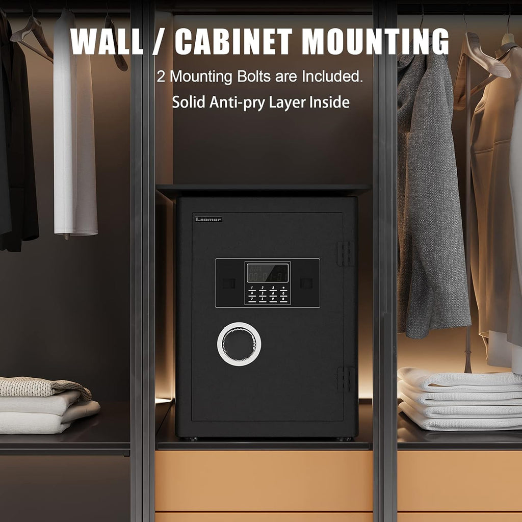 2.05 Cubic Feet Black Security Safe with LCD Digital Screen R400565