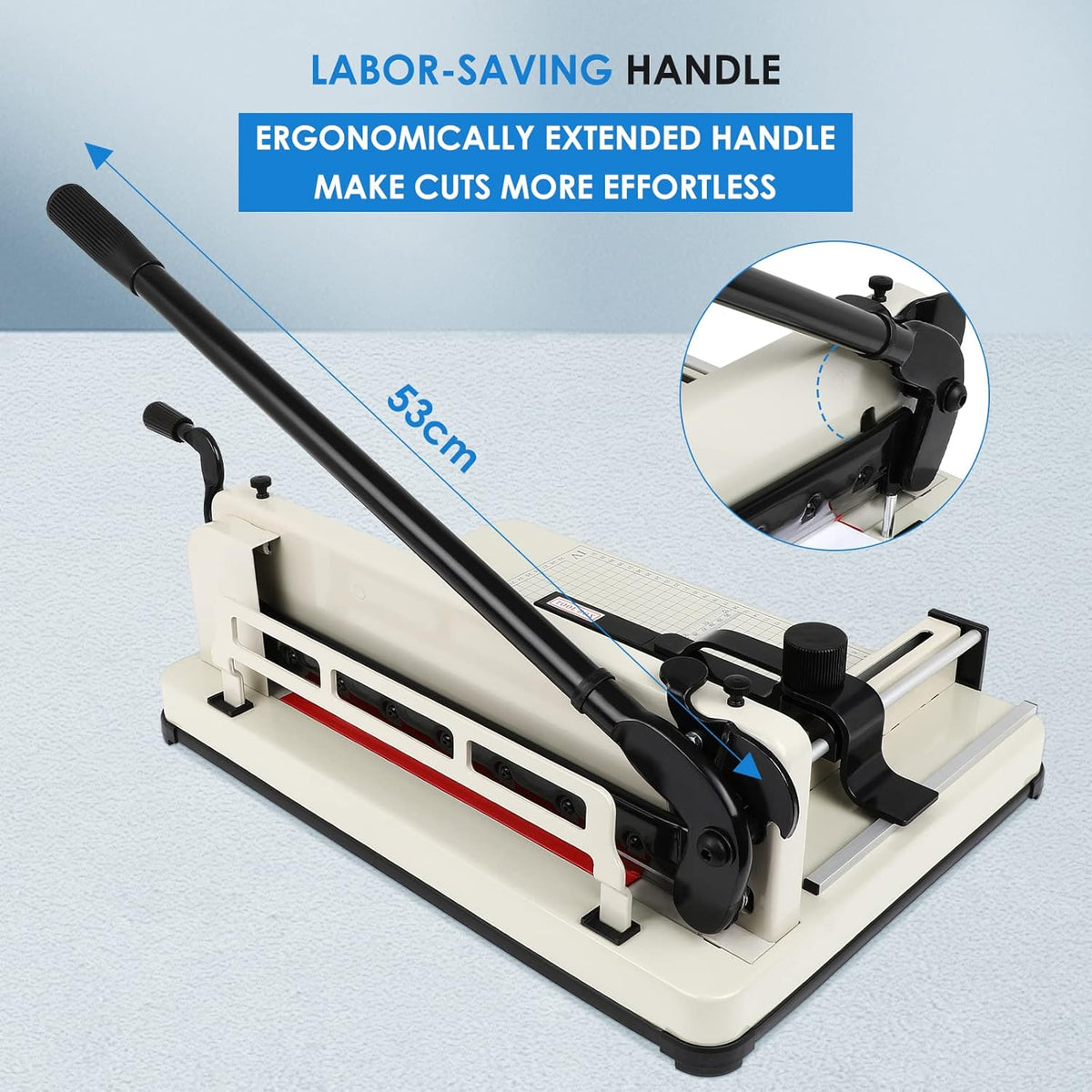 Heavy Duty 12 Guillotine Paper Cutter 500 Sheets Capacity Paper Trimmer T4589