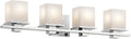 5 Light Vanity Light with Satin Etched Cased Opal Glass Antique Pewter W378