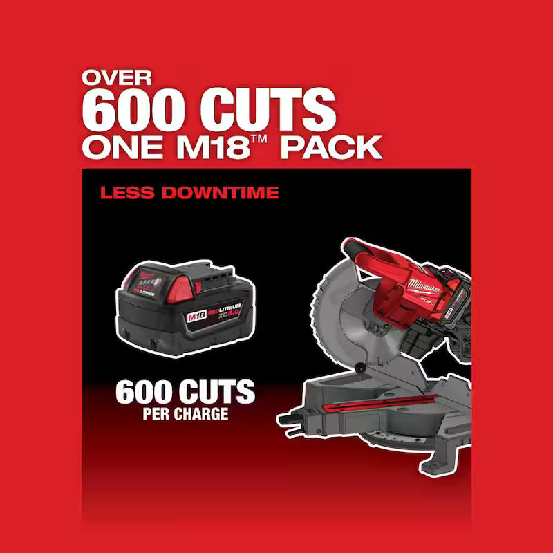 18V Cordless 7-1/4 in. Dual Bevel Sliding Compound Miter Saw Kit C837
