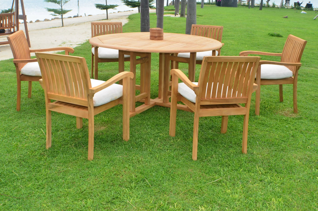 6 Seater 7 Pc Teak Dining Set W885