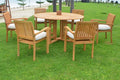 6 Seater 7 Pc Teak Dining Set W885