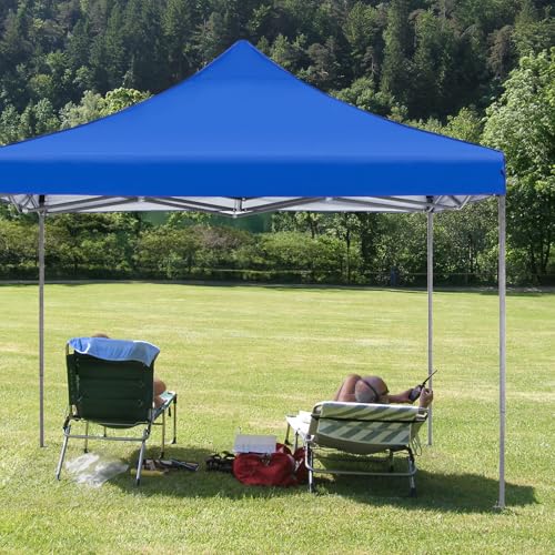 10x10 Heavy Duty Pop Up Canopy Tent with Sand Bags and Carrying Bag P2609