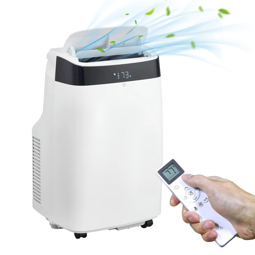 Portable Air Conditioners Fan, 10,000 BTU, with Dehumidifier, Remote Control & Window Kit Q86248