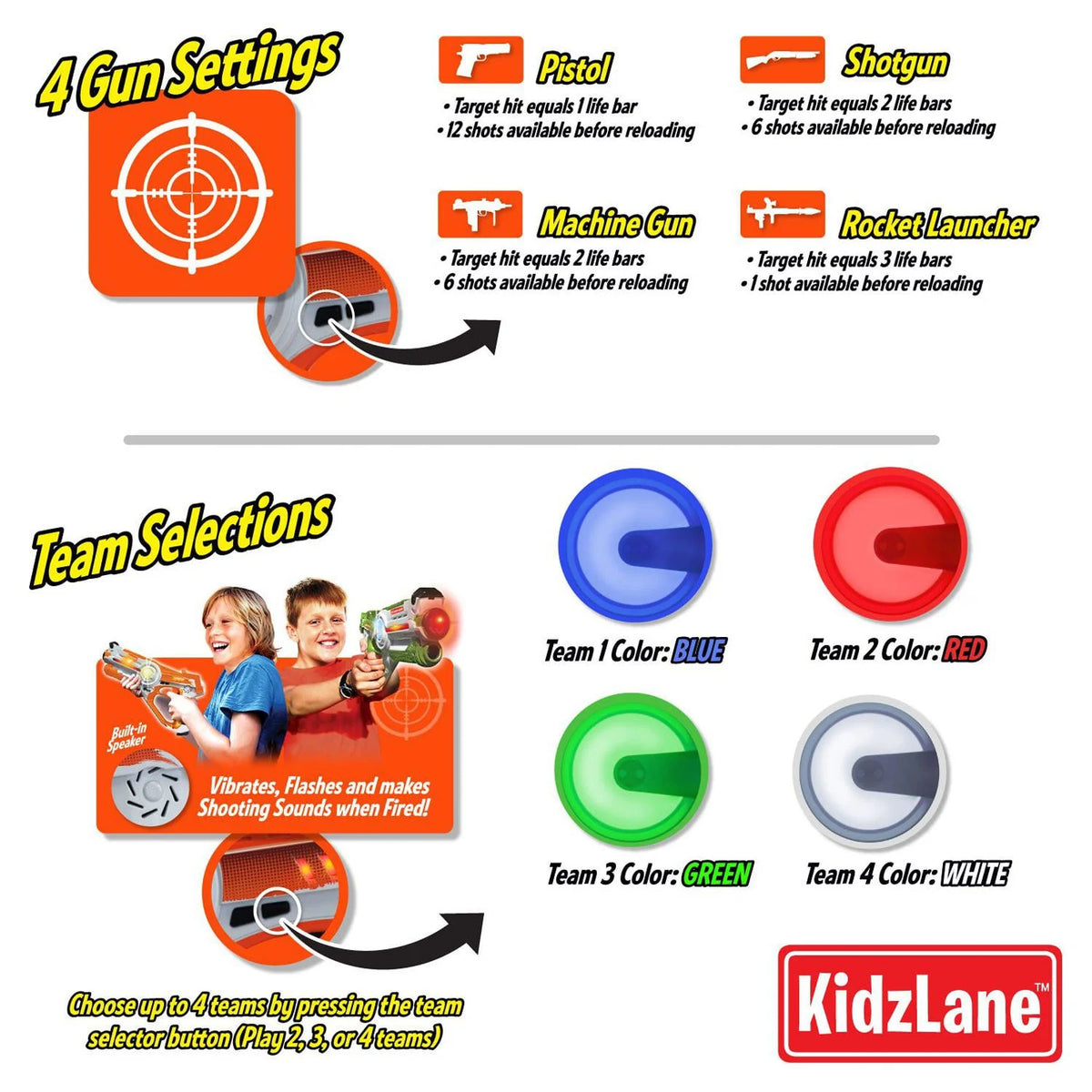 Infrared Laser Tag Game Set of 2 H321319