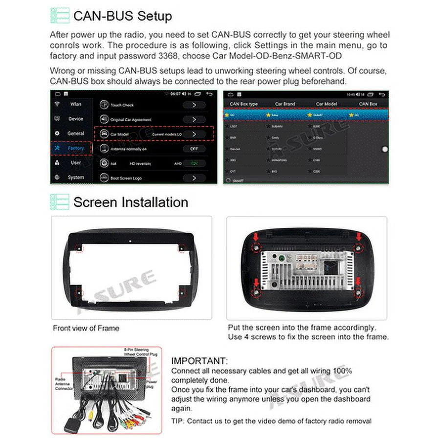 Android 11 Car Stereo Radio CarPlay T550