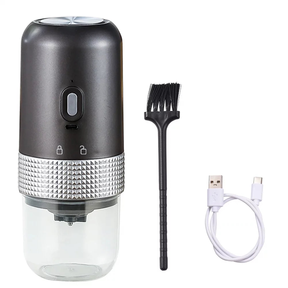 Portable Electric Burr Coffee Grinder 13W 200ml USB Rechargeable Adjustable Cordless L248