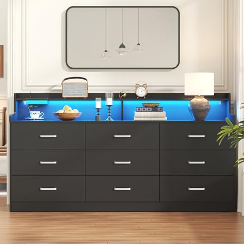 Light Oak 6 Drawer Dresser L413361