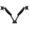 Heavy-Duty Articulating Dual Monitor Arm with USB & Audio 32" Black B141