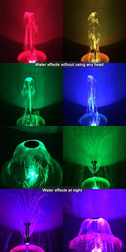 660GPH Submersible Pump with Filter and RGB LED Light Z93111
